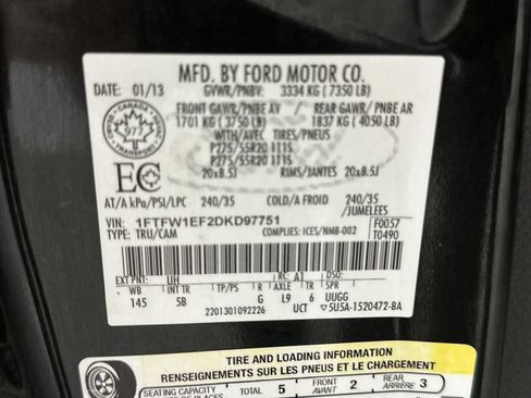 Used 2013 Ford F150 FX4 w/ Luxury Equipment Group AWD/4WD image 16
