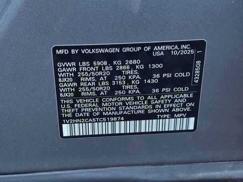 Used 2026 Volkswagen Atlas SE AWD/4WD image 31
