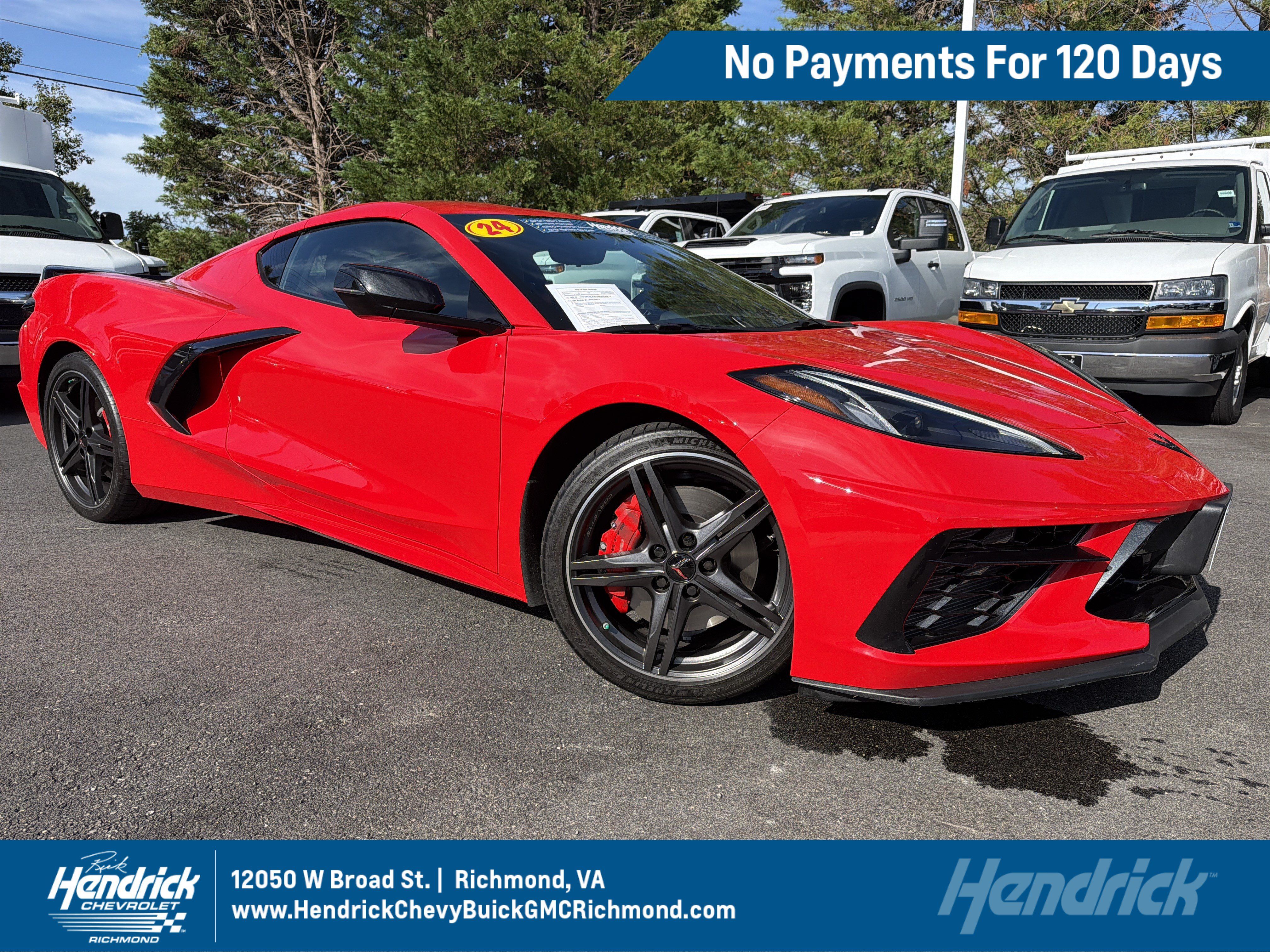 Used 2024 Chevrolet Corvette Stingray Premium Cpe w/ Z51 Performance Package RWD image 1