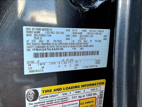 Used 2020 Ford Expedition Limited w/ Equipment Group 303A AWD/4WD image 36