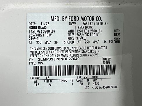 Used 2022 Lincoln Nautilus Black Label w/ Class II Trailer Tow Package image 30