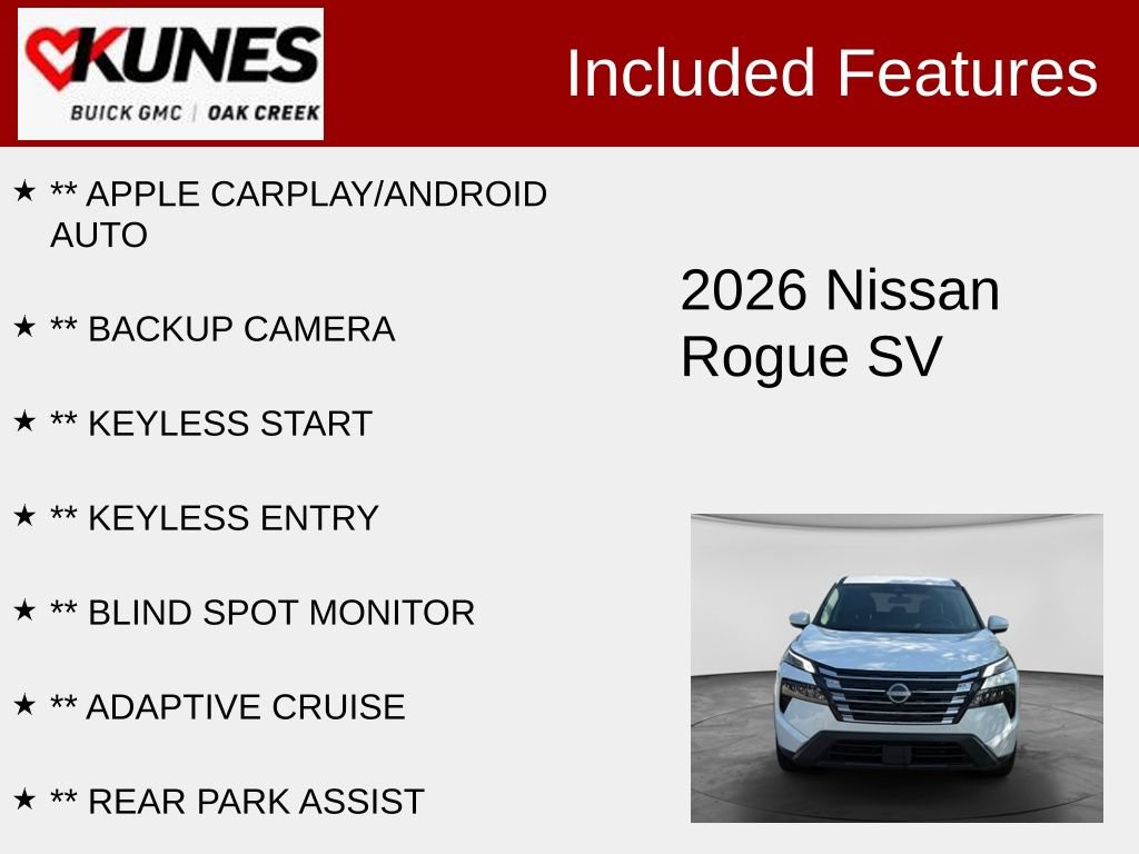 Used 2026 Nissan Rogue SV AWD/4WD image 2