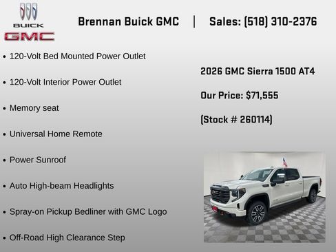 New 2026 GMC Sierra 1500 AT4 w/ AT4 Premium Package AWD/4WD image 18