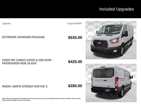 Used 2025 Ford Transit 250 Low Roof w/ Exterior Upgrade Package RWD image 3