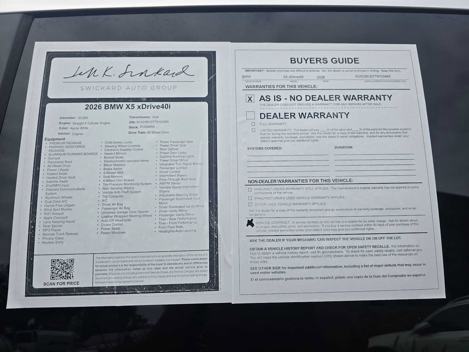 Used 2026 BMW X5 xDrive40i AWD/4WD image 16