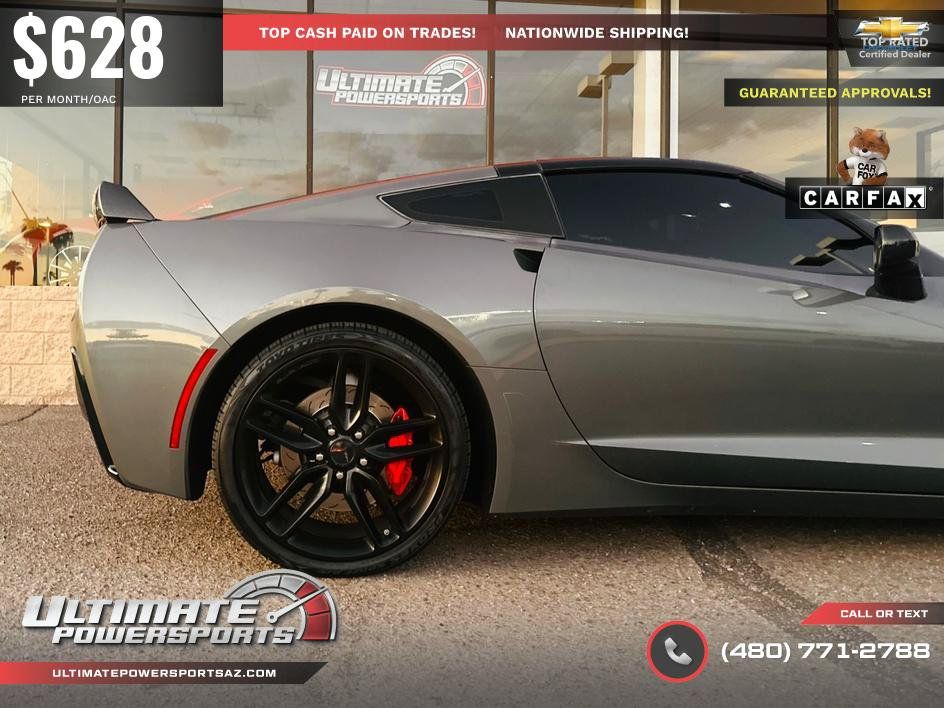 Used 2016 Chevrolet Corvette Stingray Coupe w/ Carbon Flash Badge Package RWD image 52