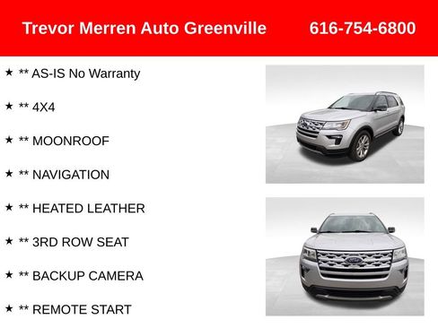 Used 2018 Ford Explorer XLT w/ Equipment Group 202A AWD/4WD image 8