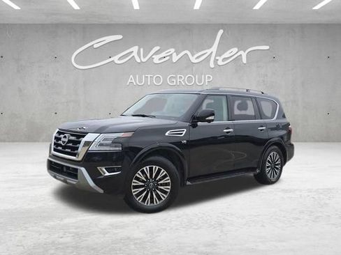 Used 2021 Nissan Armada SL w/ Captain's Chairs Package AWD/4WD image 1
