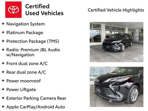 Certified 2024 Toyota Sienna Platinum w/ Protection Package (TMS) AWD/4WD image 7