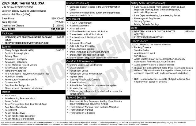 Certified 2024 GMC Terrain SLE AWD/4WD image 29