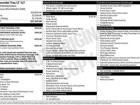Used 2021 Chevrolet Trax LT w/ Premium Seat Package AWD/4WD image 2