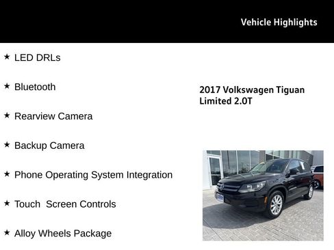 Used 2017 Volkswagen Tiguan Limited w/ Alloy Wheels Package AWD/4WD image 29