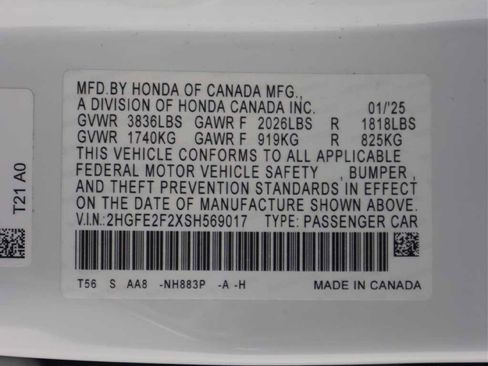 Used 2025 Honda Civic LX image 46