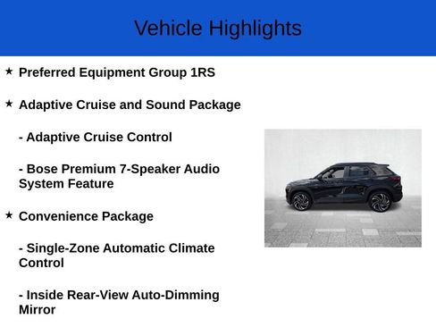 New 2026 Chevrolet TrailBlazer RS w/ Convenience Package FWD image 2
