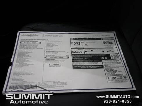 New 2027 Chrysler Pacifica Select AWD/4WD image 40