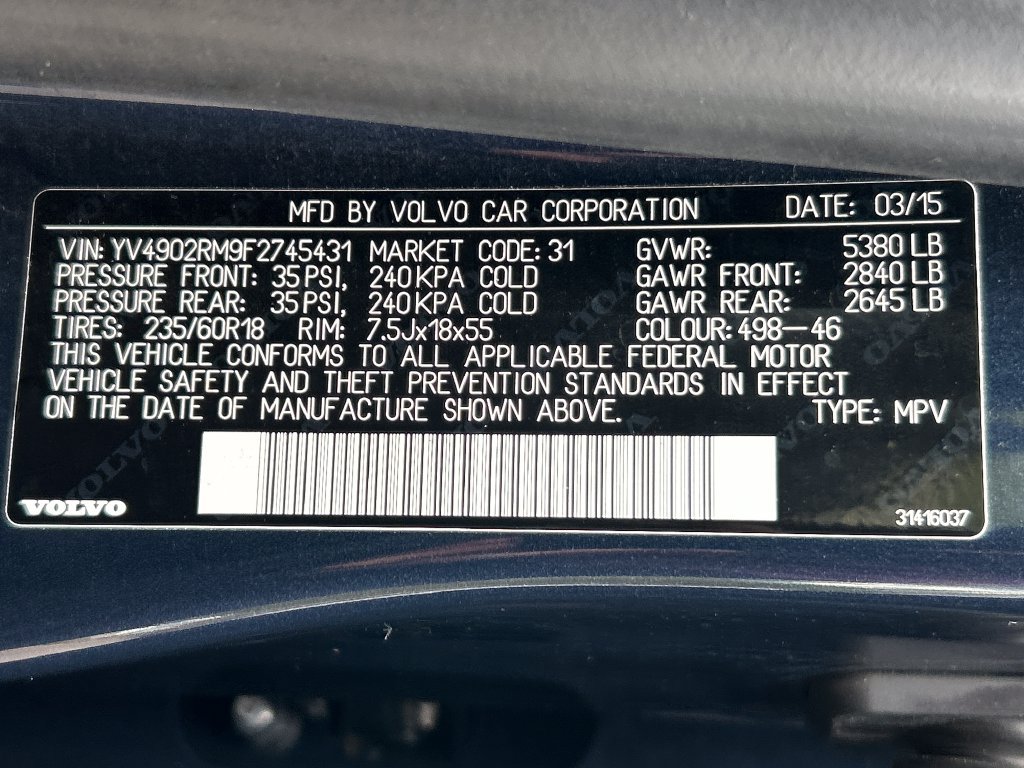 Used 2015 Volvo XC60 T6 Platinum AWD/4WD image 34