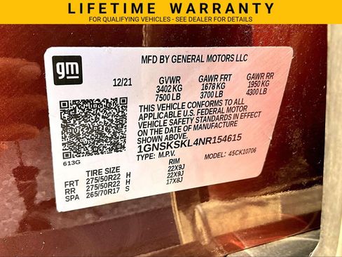 Used 2022 Chevrolet Tahoe Premier AWD/4WD image 36