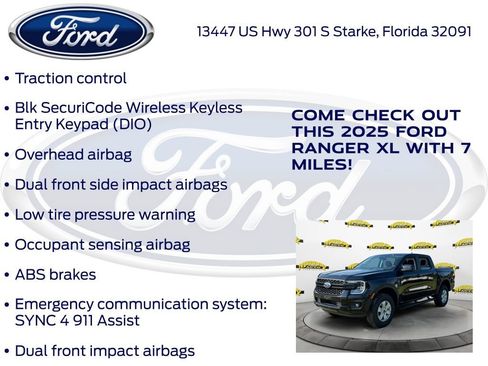 New 2025 Ford Ranger XL image 20