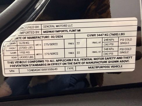 Used 2024 Chevrolet Tahoe Premier w/ Advanced Technology Package image 32