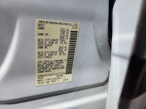 Used 2019 Nissan Titan Platinum Reserve AWD/4WD image 44
