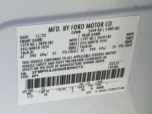 Certified 2022 Ford Edge SEL image 34
