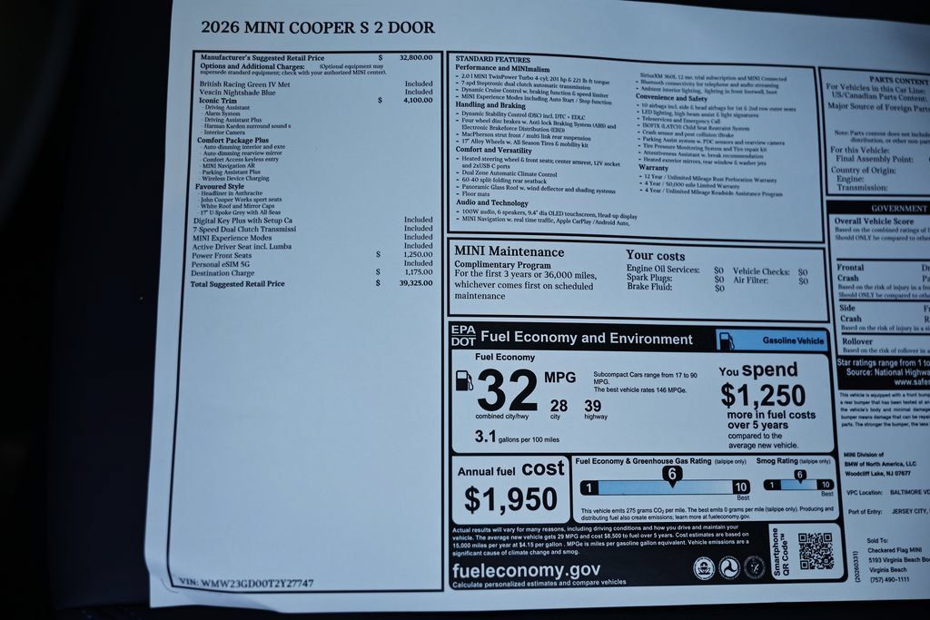 New 2026 MINI Cooper S FWD image 27