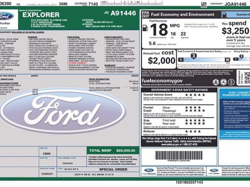 Used 2018 Ford Explorer Platinum AWD/4WD image 34