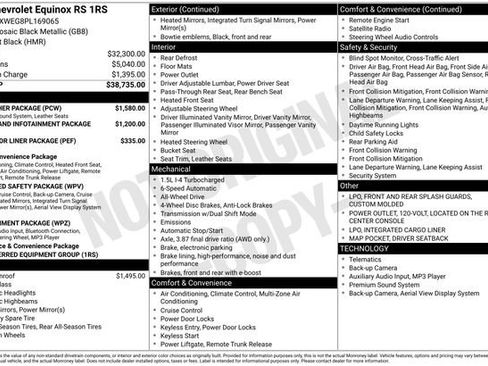 Certified 2023 Chevrolet Equinox RS w/ RS Leather Package image 43