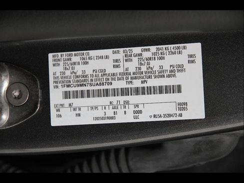 Certified 2025 Ford Escape ST-Line AWD/4WD image 22