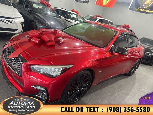 Used 2019 INFINITI Q50 Red Sport 400 w/ Sensory Package AWD/4WD image 2