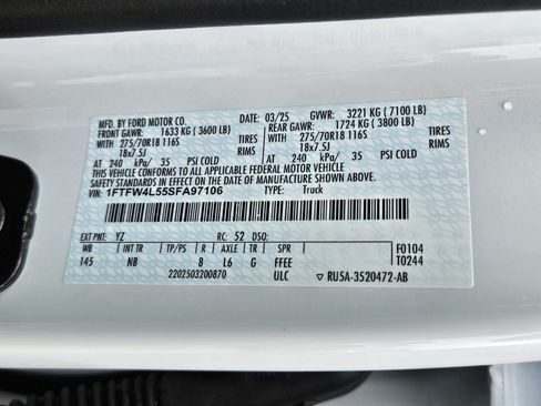 Used 2025 Ford F150 Tremor w/ Equipment Group 402A High AWD/4WD image 36