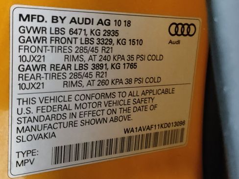 Used 2019 Audi Q8 Premium w/ Convenience Package image 18