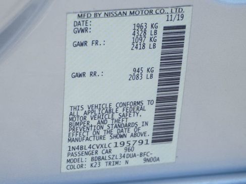 Used 2020 Nissan Altima 2.5 SR image 43