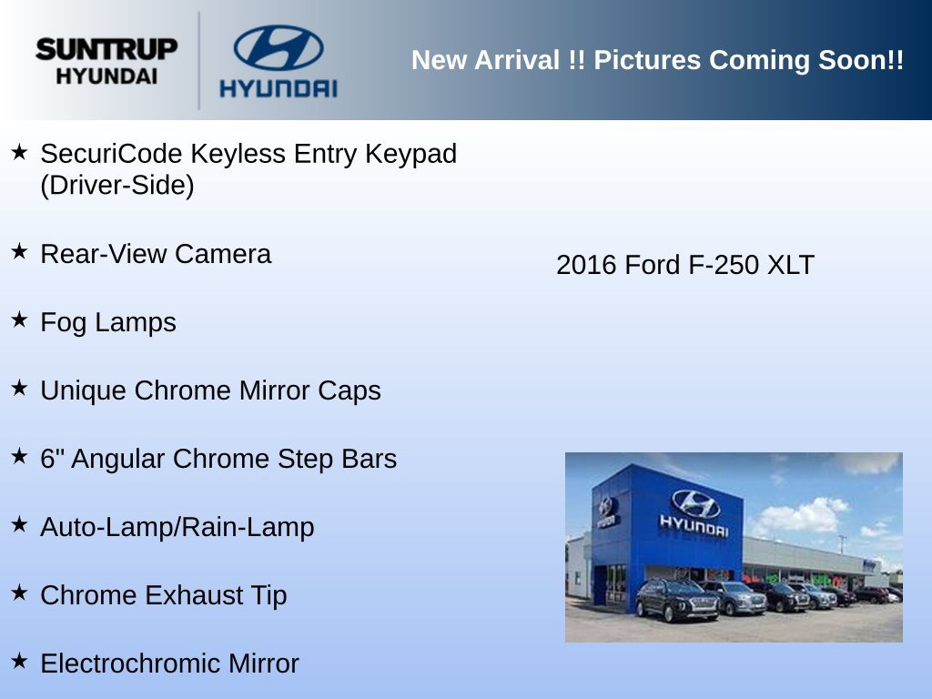 Used 2016 Ford F250 XLT w/ XLT Premium Package AWD/4WD image 4
