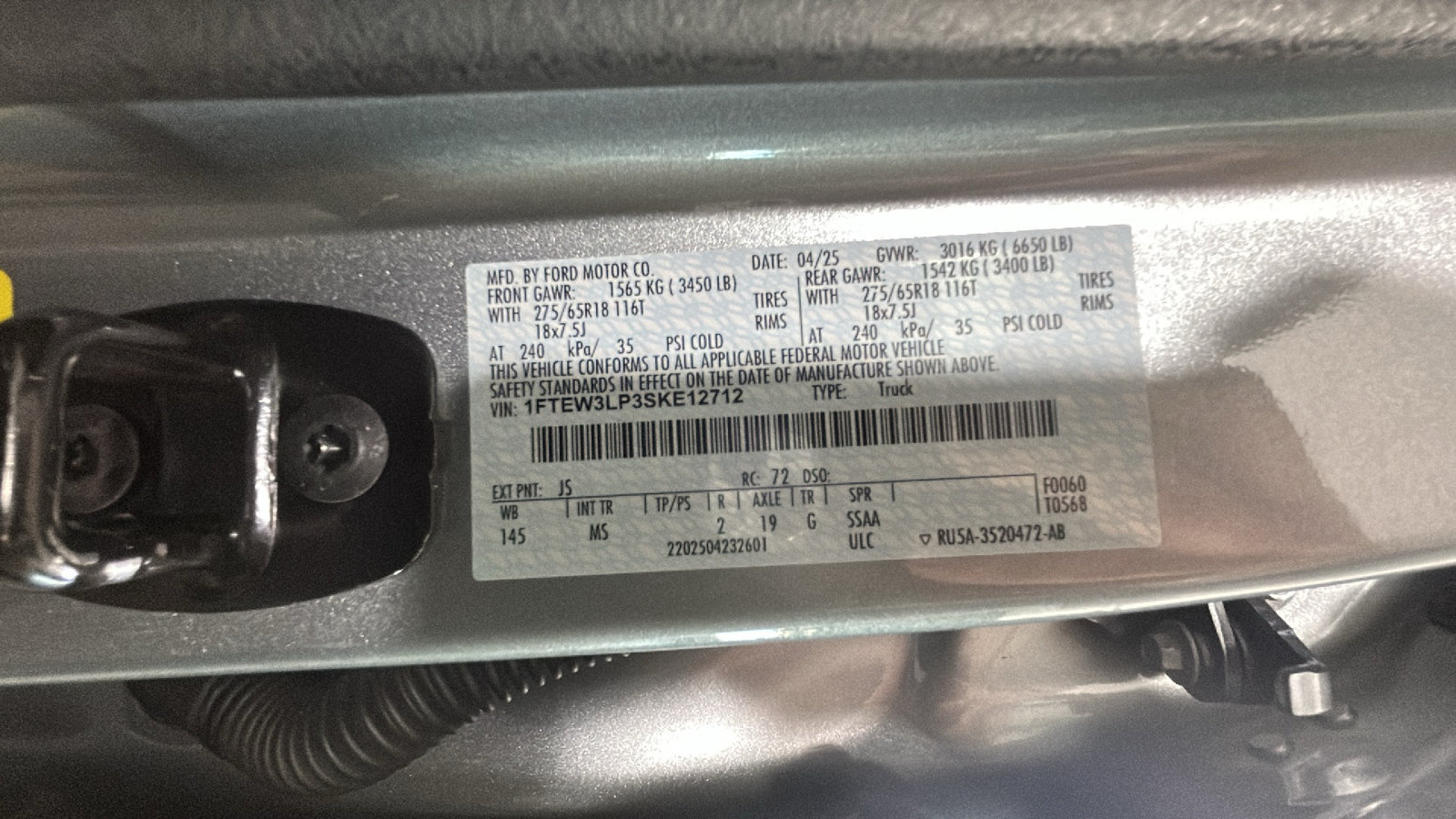 Used 2025 Ford F150 XLT w/ Equipment Group 301A Standard AWD/4WD image 11