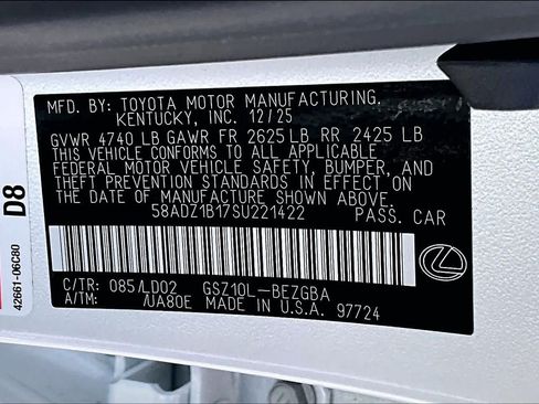 Used 2025 Lexus ES 350 w/ Premium Package FWD image 35