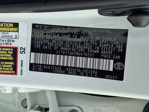 Used 2021 Toyota Camry SE FWD image 25