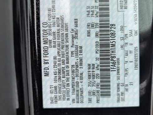 Used 2021 Ford Mustang Coupe w/ Equipment Group 101A image 35