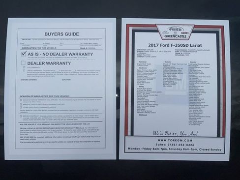 Used 2017 Ford F350 Lariat w/ Lariat Value Package image 11