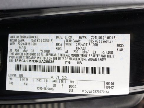 Certified 2024 Ford Escape ST-Line image 24