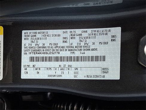 New 2025 Ford Ranger Lariat w/ FX4 Off-Road Package image 17