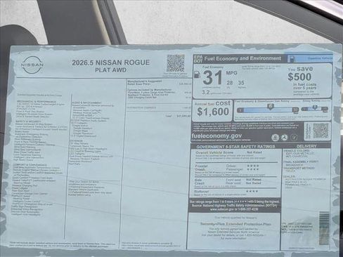 New 2026 Nissan Rogue Platinum AWD/4WD image 17