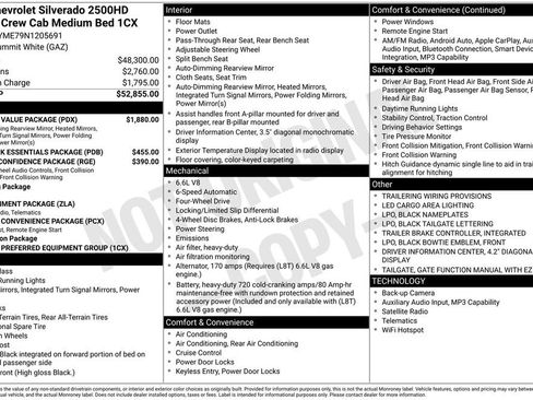Used 2022 Chevrolet Silverado 2500 Custom w/ Custom Value Package AWD/4WD image 36