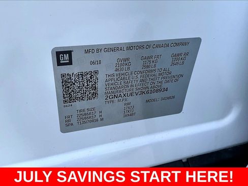 Used 2019 Chevrolet Equinox LT AWD/4WD image 25
