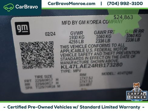 Certified 2024 Buick Envista Preferred w/ Convenience I Package FWD image 15
