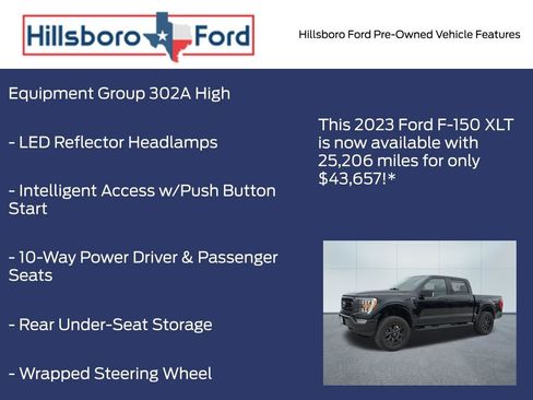 Used 2023 Ford F150 XLT w/ Equipment Group 302A High AWD/4WD image 9