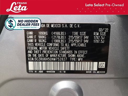 Used 2022 Honda HR-V EX image 26