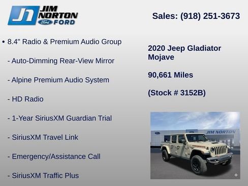 Used 2020 Jeep Gladiator Mojave AWD/4WD image 31