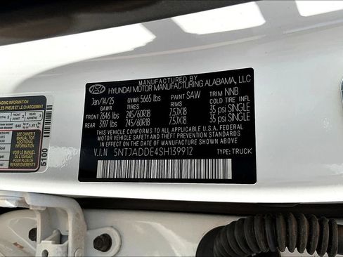 New 2025 Hyundai Santa Cruz SE image 19