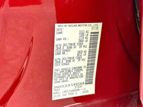 Used 2018 Nissan Titan SV AWD/4WD image 22